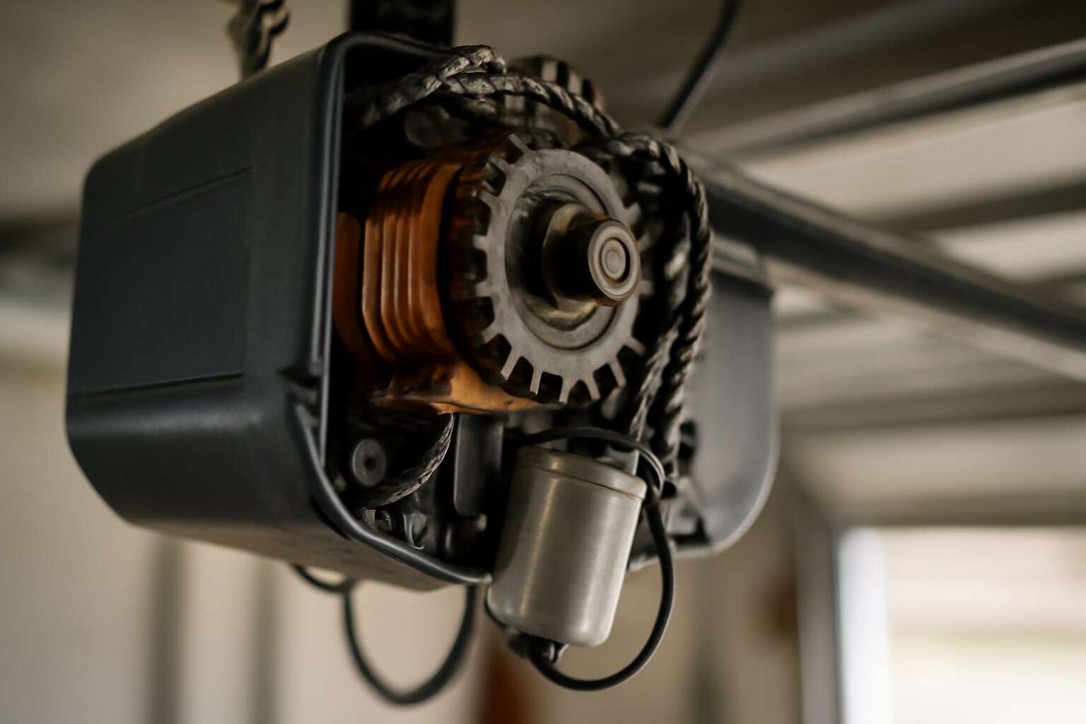 garage door motor is loud