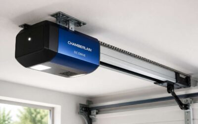 The DC Blue Garage Door Motor provides quiet, reliable power.