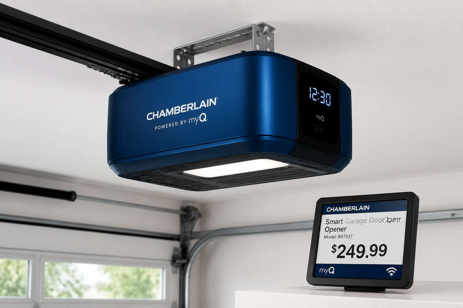 dc blue garage door motor price